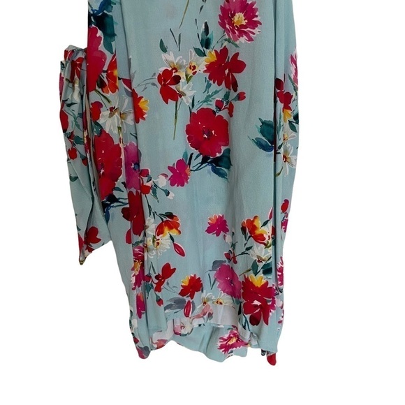 Yumi Kim Island Time Floral Wrap Mini Dress, Size Small - Picture 9 of 12